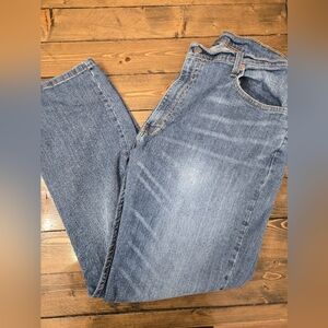 Levi's Men's Washed Blue Relaxed Fit Jeans 40x30